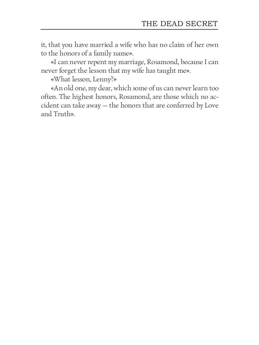 The Dead Secret = Тайна: на англ.яз