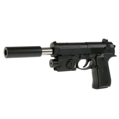 Pistolet (п) avec laser. прицелом, с глушителем, с гелевыми пулями 06 в пак. dans le cor.2*120шт