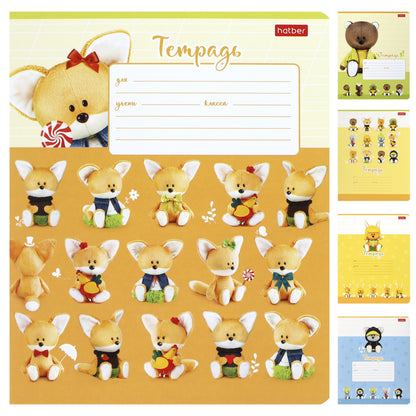 Тетрадь 12л,кос.линия,ЛЕСЯТА-12Т5В6