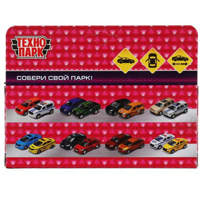 Машина металл BMW X6 ДЛЯ ДЕВОЧЕК 12 см, двери, багажник, инер, белый, кор. Технопарк в кор.2*36шт