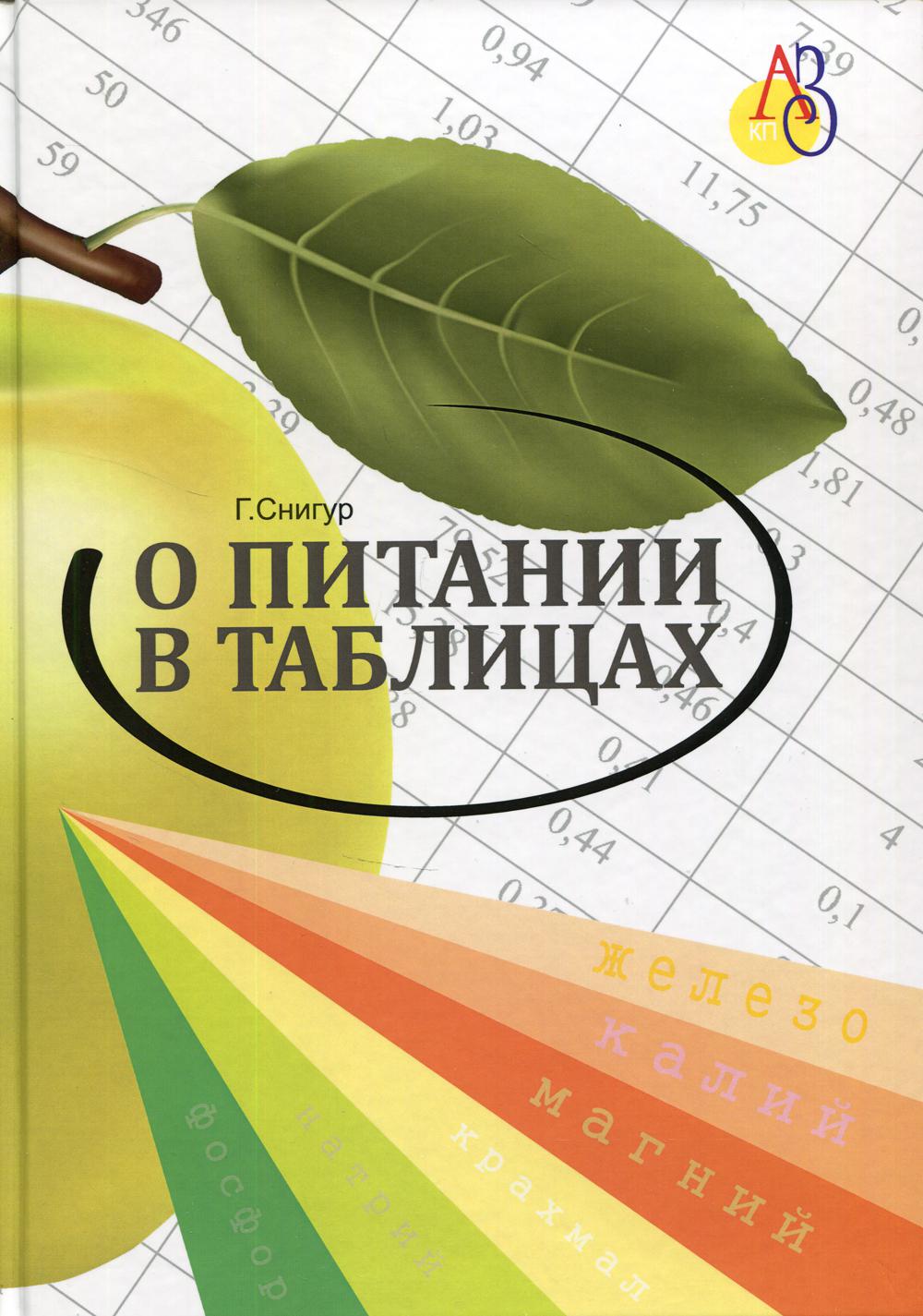 О ПИТАНИИ В ТАБЛИЦАХ для всех, кто хочет быть здоровым. 3-е издание, переработанное, дополненное. 96387