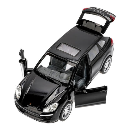 Машина металл свет-звук PORSCHE cayenne, 15 см, двери, багажник, инерция Технопарк в кор.2*24шт
