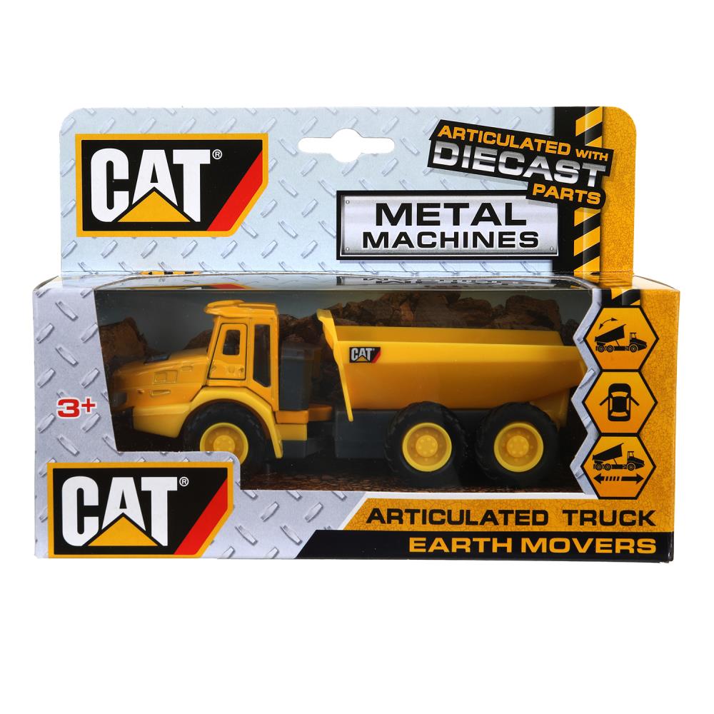 Машина металл caterpillar КАРЬЕРНЫЙ САМОСВАЛ, 15 см, дверь, инерция Технопарк в кор.2*24шт