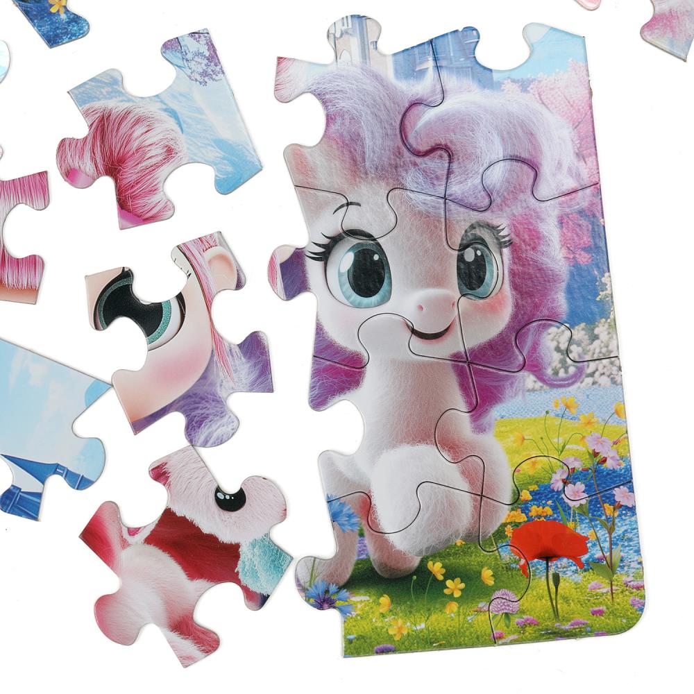 Весёлые подружки пони. Макси-пазлы в коробке. Пазл 35 деталей. 180х127х35 мм. Умные игры в кор.24шт