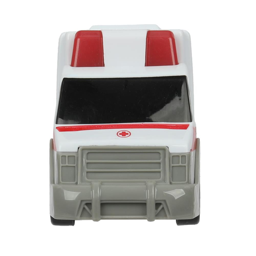 Машина пластик свет-звук СКОРАЯ ПОМОЩЬ 15 см, кор. Технопарк в кор.2*48шт