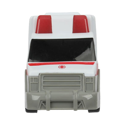 Машина пластик свет-звук СКОРАЯ ПОМОЩЬ 15 см, кор. Технопарк в кор.2*48шт