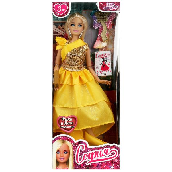 Кукла 29 см София, руки и ноги сгиб, акс, кор КАРАПУЗ в кор.24шт