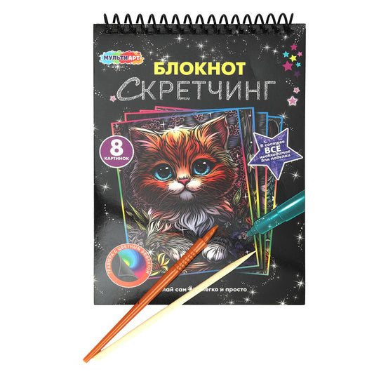 Блокноты гравюры мультяшки МУЛЬТИ АРТ в кор.100шт