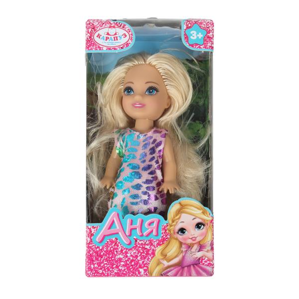 Кукла Аня 12 см, кор КАРАПУЗ в кор.120шт