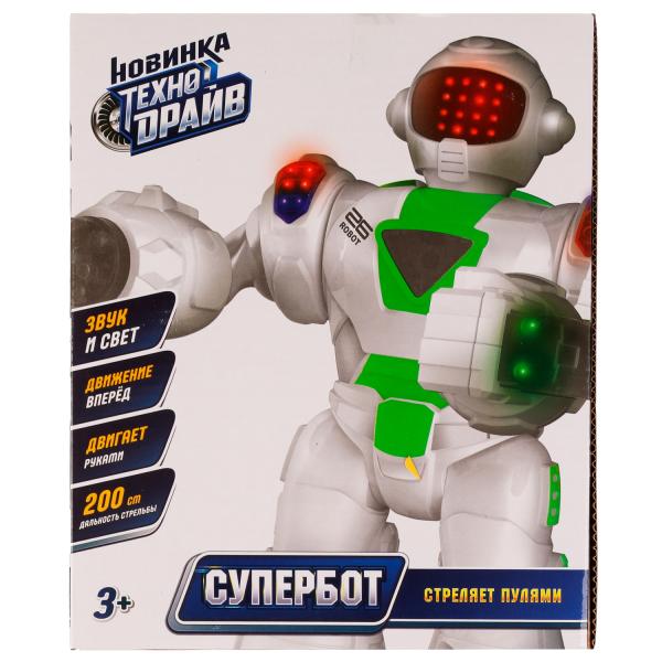 Robot de batte, superbot, blanc/noir, dans la couleur, 26,3*21*11cm ТЕХНОДРАЙВ dans la couleur.2*30шт