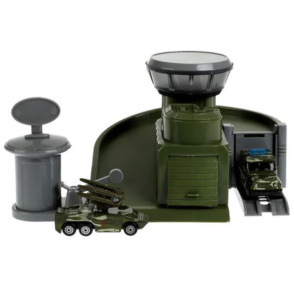 Игрушка пластик UAZ автопарковка база+2 машин.., 2 эт., гар.,лифт,запр.,кор. Технопарк в кор.2*12шт