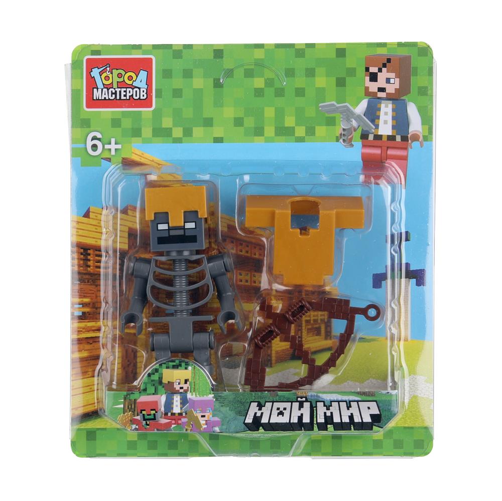 Конструктор фигурка мой мир с аксессуарами Город мастеров в кор.2*180шт