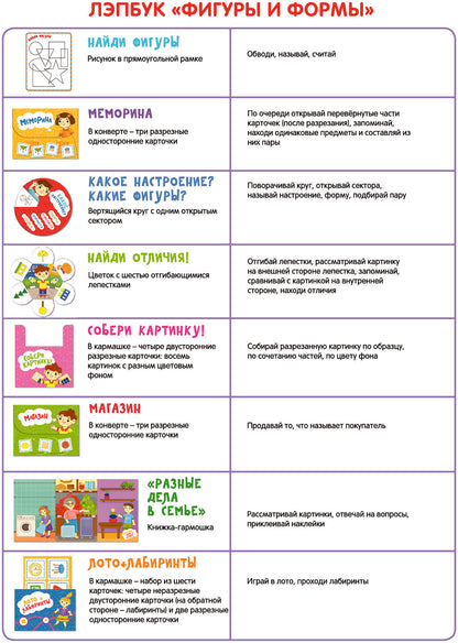 Петерсон Формы и Фигуры. Развивающие игры для дошкольников (Бином)