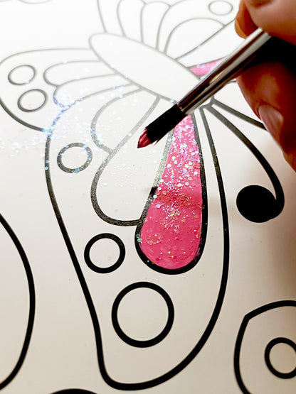 Набор для творчества. Раскраска с блестками "Принцесса"