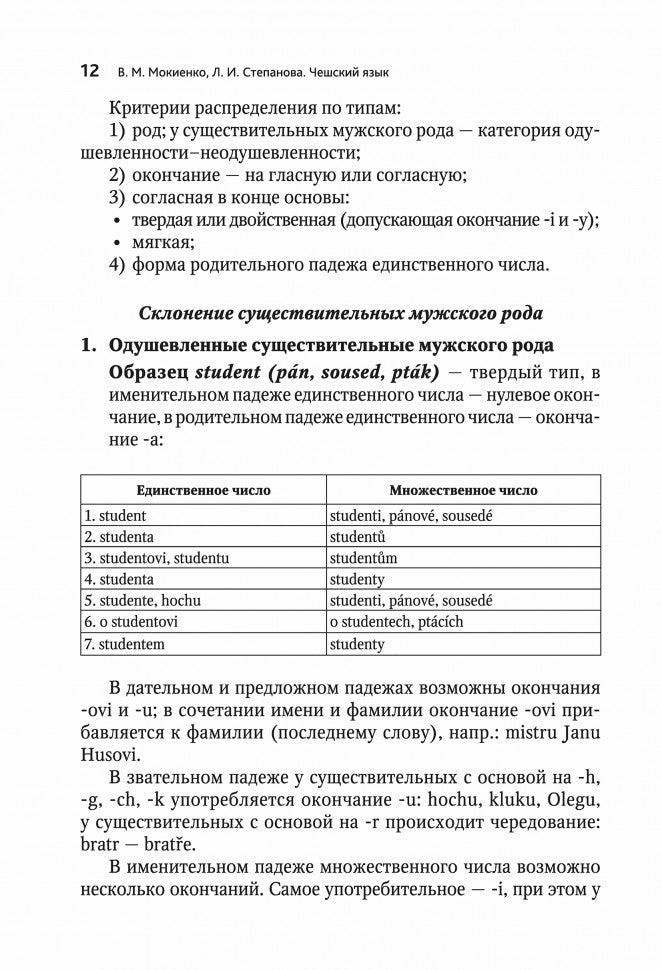 ЧЕШСКИЙ ЯЗЫК. Учебное пособие по развитию речи. Переплет