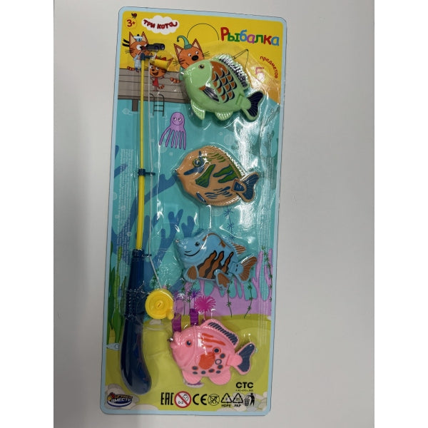 Игра рыбалка ТРИ КОТА играем вместе, на блистере ИГРАЕМ ВМЕСТЕ в кор.2*120шт