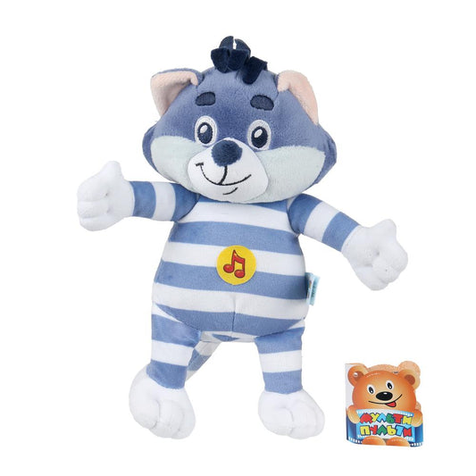 Игрушка мягкая СОЮЗМУЛЬТФИЛЬМ Кот матроскин , 18 см, муз. чип, в пак. "МУЛЬТИ-ПУЛЬТИ" в кор.24шт