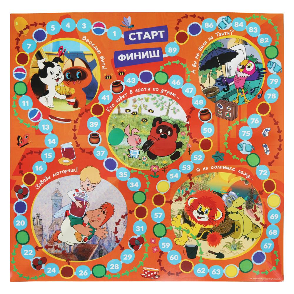 Supermiks. Союзмультфильм.Настольная игра-ходилка в треугол.kor. 300х300х50мм. Умные игры в кор.20шт