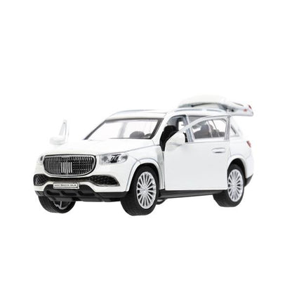 Машина металл MERCEDES-BENZ gls maybach 12см, дв,баг,ин,белый, кор. Технопарк в кор.2*36шт