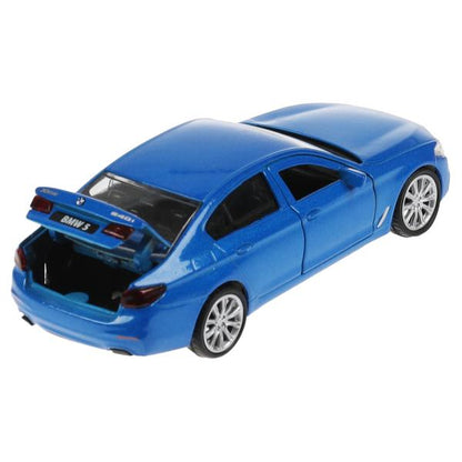 Машина металл BMW 5-ER SEDAN M-SPORT 12 см, двери, багажник, син, кор. Технопарк в кор.2*36шт