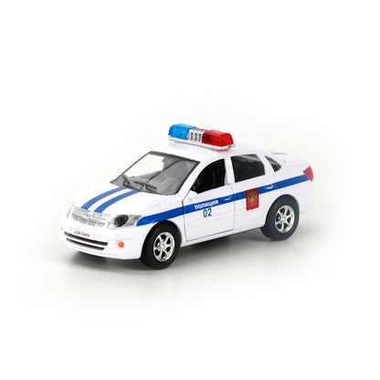 Машина металл свет-звук LADA granta полиц., 12,5 см, дв., баг., инерц., кор. Технопарк в кор.2*24шт