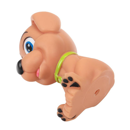 Игрушка пластизоль для ванны собачка, в сетке КАПИТОШКА в кор.2*144шт