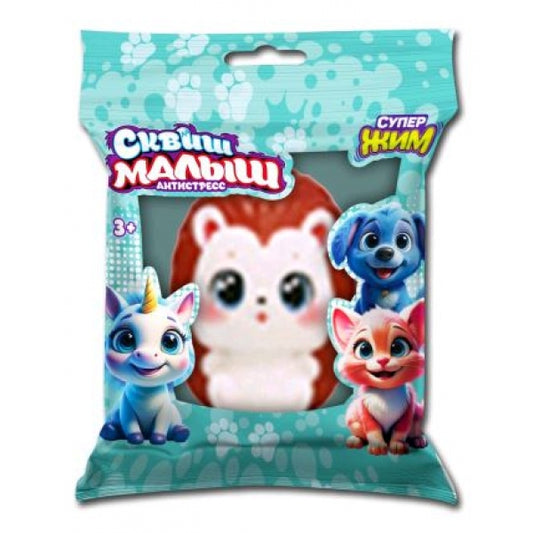 Игрушка - антистресс сквиш малыш, ежик, флоупак Супер Жим в кор.24*12шт