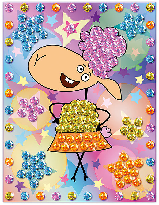 Отель у овечек. Мозаика из пайеток картина "Танец овечки Беллы"