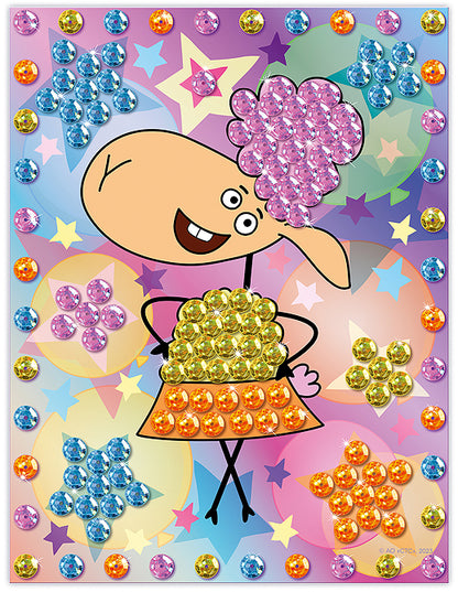 Отель у овечек. Мозаика из пайеток картина "Танец овечки Беллы"