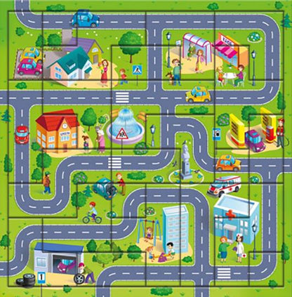 Головоломка с дополненной реальностью. 23 детали. Город. 30х30,5 см. ГЕОДОМ