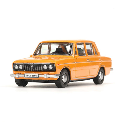 Машина металл LADA lada 2106 длина 10,5 см, инерц, оранжевый, кор. Технопарк в кор.2*36шт