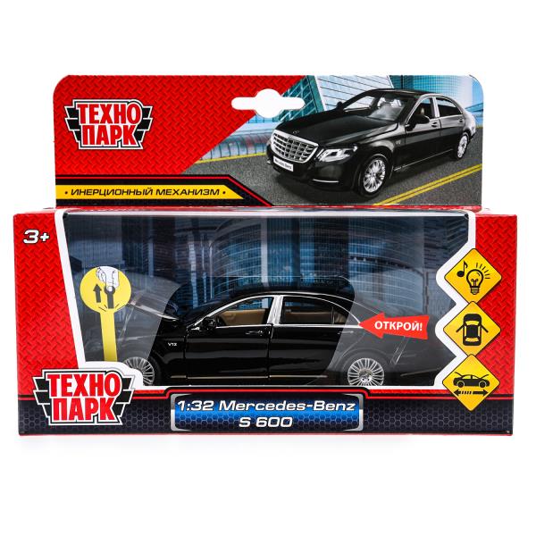 Машина металл свет-звук MERCEDES-BENZ s 600, 14,5 см, двери, инерция Технопарк в кор.2*24шт