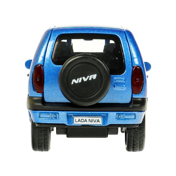 Машина металл LADA NIVA 12 см, двери, багаж, инерц, синий, кор. Технопарк в кор.2*36шт