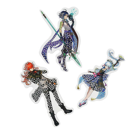 Алмазная мозаика фигурная на подставке 10*15 см геншин МУЛЬТИ АРТ в кор.100шт