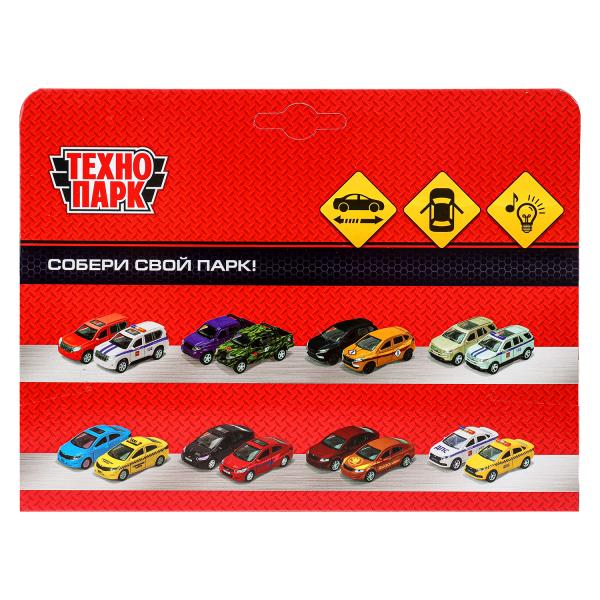 Machine en métal pour véhicule LADA 4x4 2131 ПОЛИЦИЯ 12,8 см, двер, баг, инр, кор.. Технопарк в кор.2*36шт