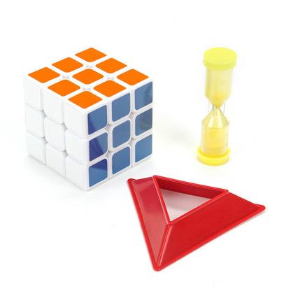 Логический игровой кубик 3х3, часы песочные, блист.12*18*8см ИГРАЕМ ВМЕСТЕ в кор.2*96шт