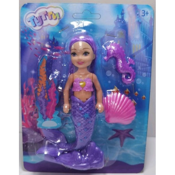 Кукла русалка 14 см, с акс., блист. в кор.2*180шт