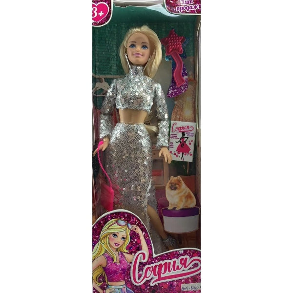 Кукла 29см София, руки и ноги сгиб., акс, кор КАРАПУЗ в кор.24шт