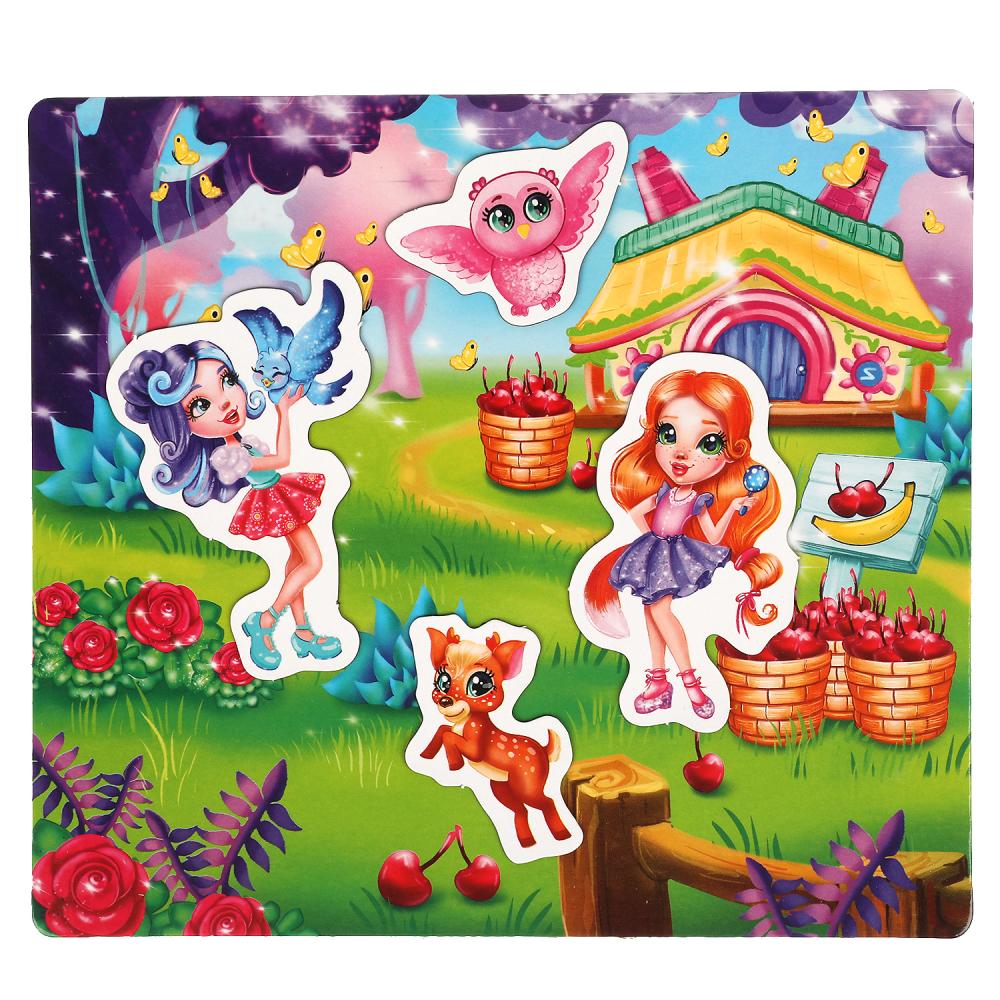 Развивающая игра на магнитах в кор., 20эл., "Лесные волшебницы. Волшебный лес". Умные игры в кор.7шт