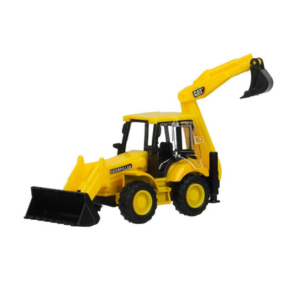 Машина металл гусеничный экскаватор-погрузчик, 15 см, дверь, инерция Технопарк в кор.2*24шт