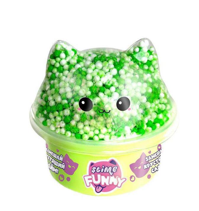 SLM070 Игрушка для детей модели Funny Slime, слайм с вложениями, котенок (арт.SLM070)