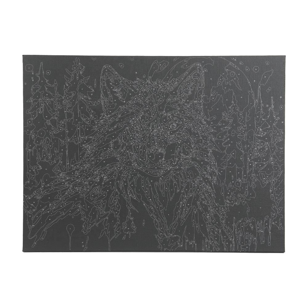 Étui en bois noir avec numéro 30*40 cm pour le téléphone portable en cor.24 pouces