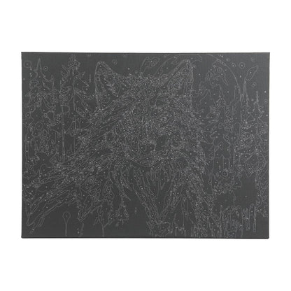 Étui en bois noir avec numéro 30*40 cm pour le téléphone portable en cor.24 pouces