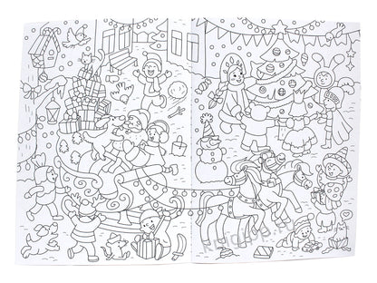 РАСКРАСКА-ВИММЕЛЬБУХ. ВОЛШЕБНЫЙ НОВЫЙ ГОД