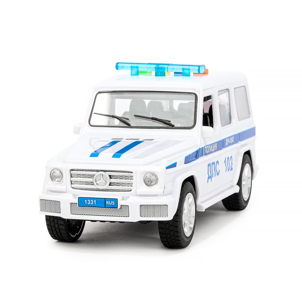 Machine en plastique pour Mercedes-Benz Classe G ПОЛИЦИЯ 22 см, дв, баг, kor. Parc technologique dans le cor.2*18шт