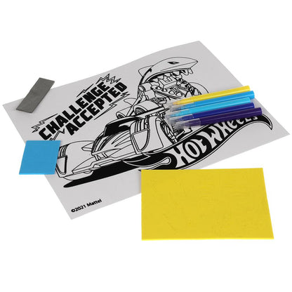 Набор д/детского тв-ва, ХОТ ВИЛС аппликация и раскаска на бархате (17х23см) МУЛЬТИ АРТ в кор.100шт