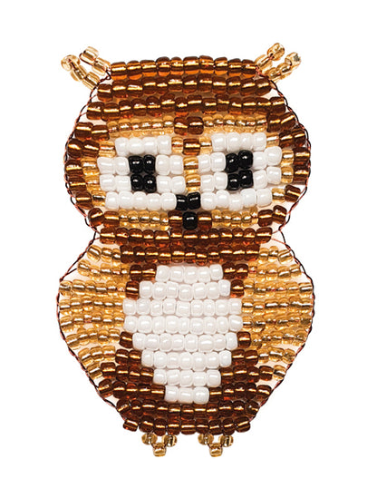 Набор для изготовления фигурки из бисера "Просто сова"