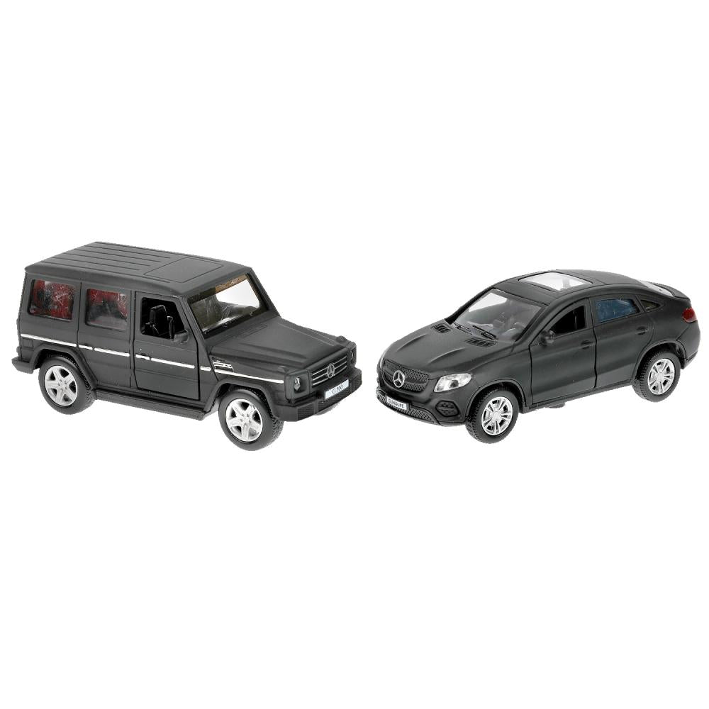 Машина металл MERCEDES-BENZ g-class/mercedes gle-coupe 12см, дв,баг, асс. Технопарк уп-12шт в кор6уп