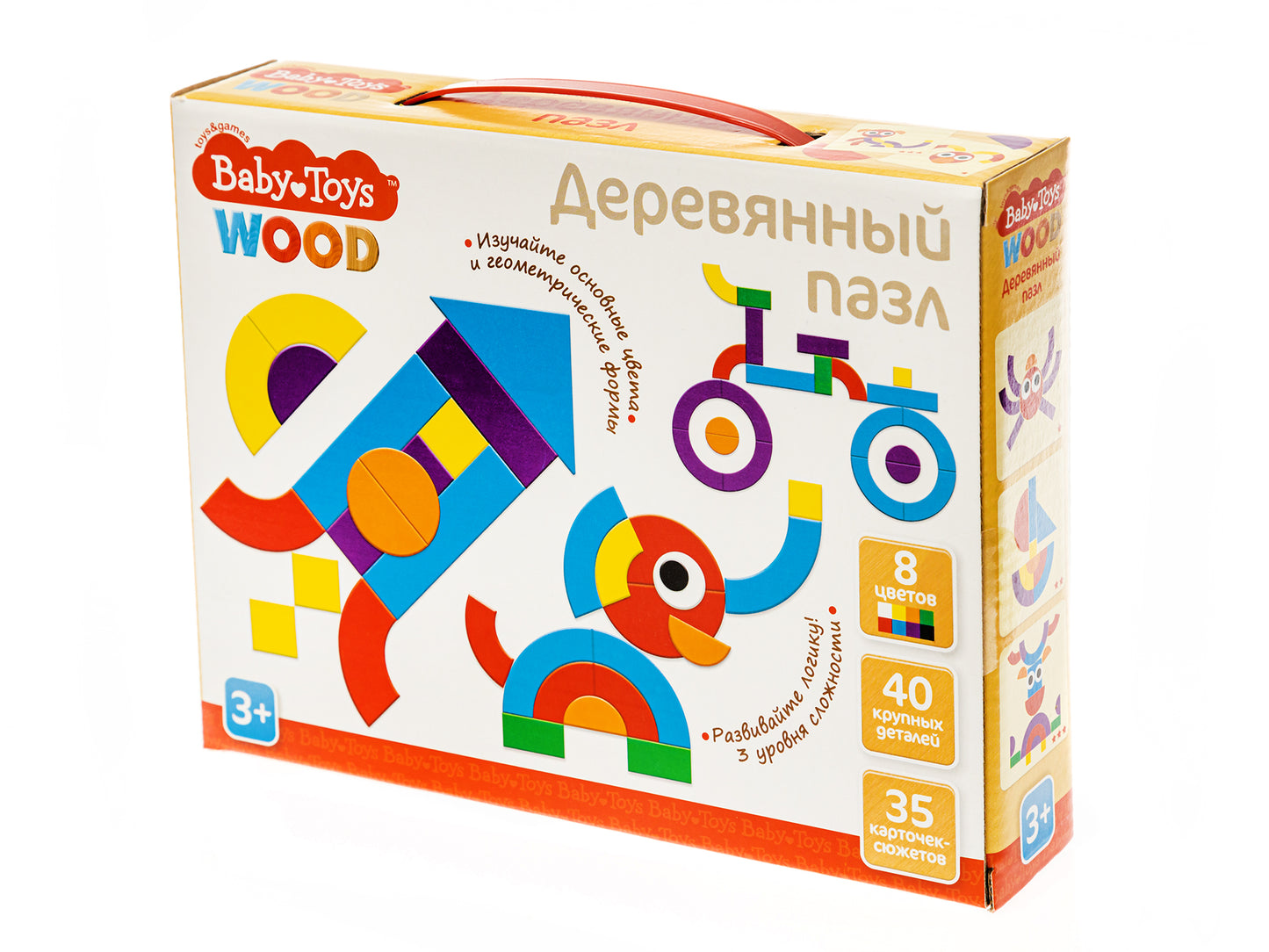 Пазл деревянный 40 эл Baby Toys Wood (35 картинок)
