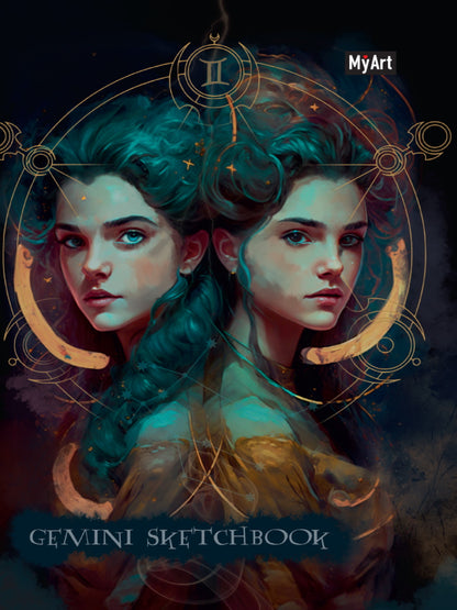MyArt. СКЕТЧБУК "ЗНАКИ ЗОДИАКА" БЛИЗНЕЦЫ